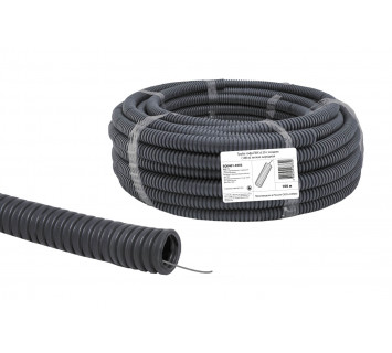 Труба гофрированная ПВХ d 20 с зондом (100 м) легкая Народная