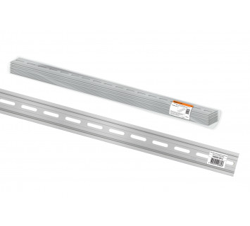 DIN-рейка алюминиевая усиленная 35х7,5х1,5х1000мм (перфорированная) TDM