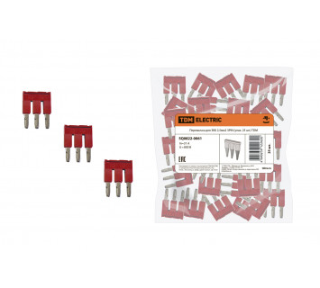 Перемычка для ЗКБ 2,5мм2 3PIN (упак. 25 шт.) TDM