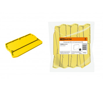 Заглушка для ЗКБ 1,5/2,5 мм2 желтая TDM