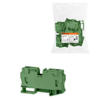 Зажим клеммный безвинтовой (ЗКБ) PEN 35мм2 с заглушкой TDM