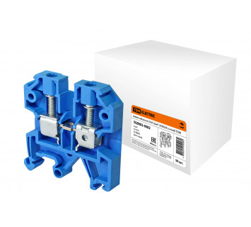 Зажим наборный ЗНИ-4мм2 (JXB35А) синий TDM