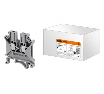 Зажим наборный ЗНН-2,5мм2 32А серый (Ph-C UK-2,5N) TDM