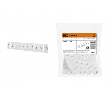Маркировка цифровая (1-10) для клемм ЗНН-4мм2 (Ph-C ZB 6) TDM