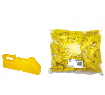 Изолятор на DIN рейку желтый TDM