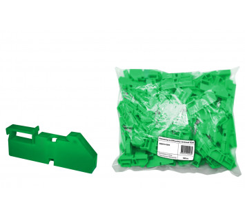 Изолятор на DIN рейку зелёный TDM