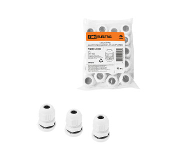 Сальник PG 7 диаметр проводника 3,5-6 мм IP54 TDM