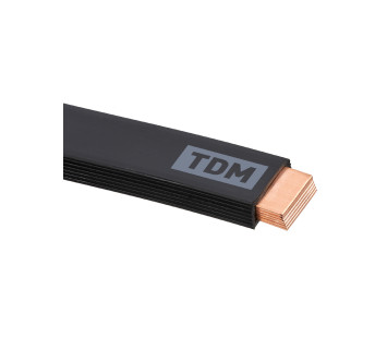 Шина медная гибкая изолированная ШМГ 6х(32х1), 2м, TDM
