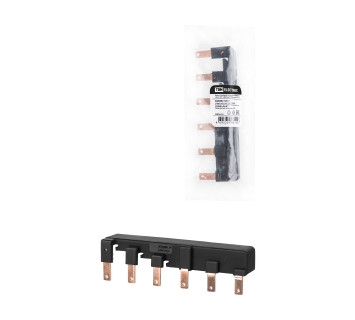 Шина соединительная наборная ШСН 3П 100А 2x3PIN(тип B) TDM