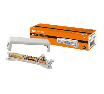 Шина универсальная распределительная ШнУР 1 в корпусе 2 ввода 7 групп 160 А TDM