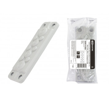 Кабельный ввод мембранный КВМ-10, ТЭП, RAL7035, IP54, 10 вводов TDM