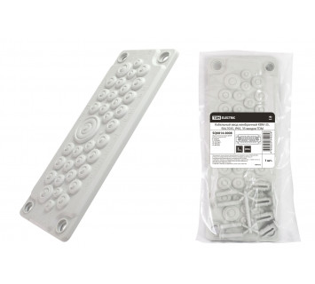 Кабельный ввод мембранный КВМ-35, ТЭП, RAL7035, IP66, 35 вводов TDM