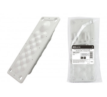 Кабельный ввод мембранный КВМ-16, ТЭП, RAL7035, IP54, 16 вводов TDM