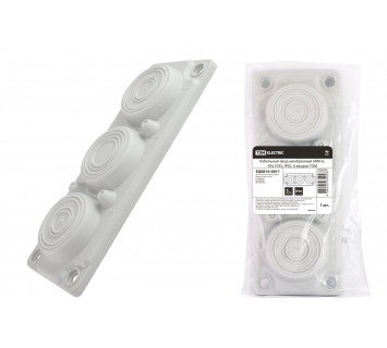 Кабельный ввод мембранный КВМ-6, ТЭП, RAL7035, IP66, 6 вводов TDM