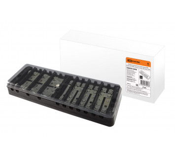 Коробка испытательная переходная ИКП (аналог ИК, ИКК, латунь) с прозр. крышкой TDM