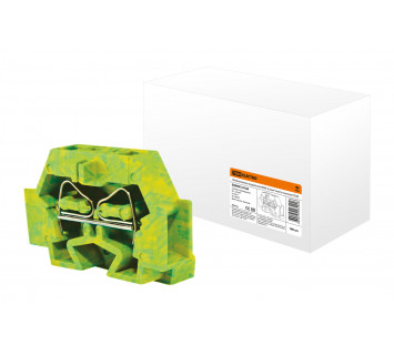 Микроклемма модульная МКМ 2,5мм2 желто-зеленая TDM