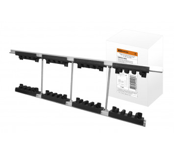 Набор шинных держателей и крепежа НШД  2/10 T для 3Р системы шин 30-120 x 10 мм TDM