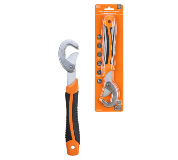 Ключ универсальный самозажимной 22-32 мм, прорезиненная рукоятка, блистер, 