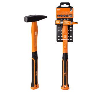 Молоток слесарный, 200 гр, кованый, с усилен. прорезиненной фиберглассовой рукояткой 