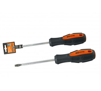 Отвертка шлицевая двухкомпонентная, CR-V тип SL8.0x200, серия 