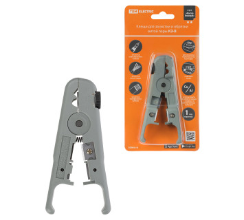 Клещи КЗ-В, зачистка и обрезка витой пары UTP/SFTP регулируемый нож, «МастерЭлектрик» TDM