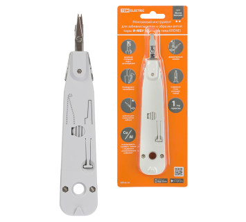 Инструмент И-МВУ, монтаж и обрезка витой пары, ударный, «МастерЭлектрик» TDM