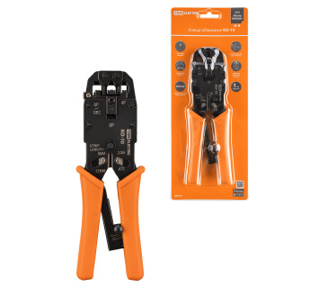 Клещи обжимные КО-10, обжим RJ-10/11/12/45 (8P8C, 6P6C, 6P4C, 6P2C, 4P4C), 