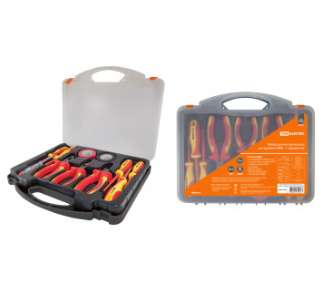Набор диэлектрического инструмента №2,  пласт. чемодан, 11 предметов,  1000В, “ЭкспертЭлектрик” TDM