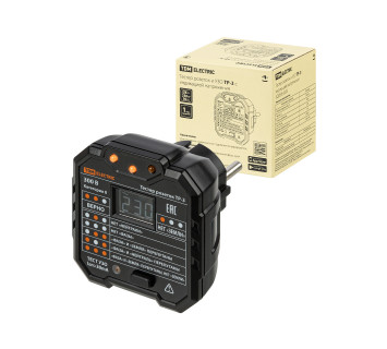 Тестер розеток и УЗО ТР-3 с индикацией напряжения TDM