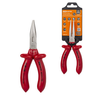 Длинногубцы диэлектрические, 160 мм, 1000 В, CR-V, «ПрофиЭлектрик» TDM