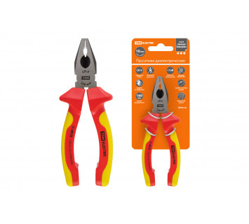 Пассатижи диэлектрические, 160 мм, 1000 В, CR-V, «ЭкспертЭлектрик» TDM
