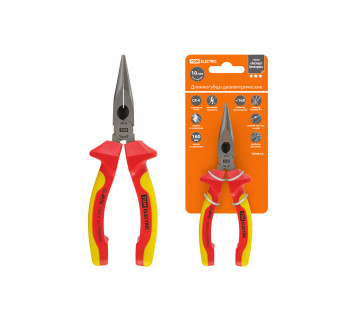 Длинногубцы диэлектрические, 160 мм, 1000 В, CR-V, «ЭкспертЭлектрик» TDM