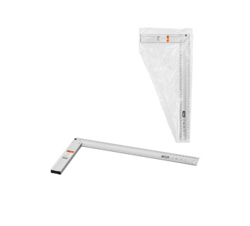 Угольник столярный 400 мм алюминиевый, усиленный, облегченная рукоятка, 