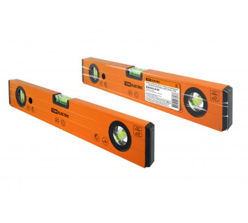 Уровень (ватерпас) 40 см, 3 глазка, алюминиевый, с магнитом, усиленный, серия 