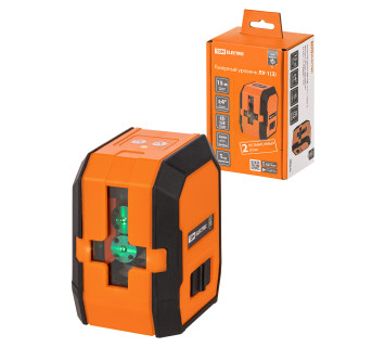 Лазерный уровень ЛУ-1(З), 15 м ± 1 мм/5 м, два луча, 520 нм, зеленый луч, резьба 1/4, «Гранит» TDM
