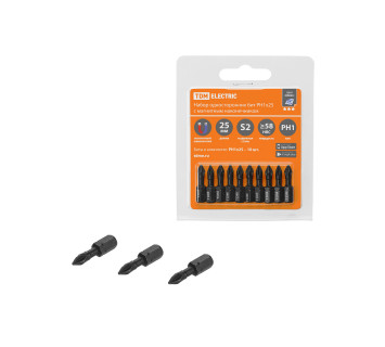 Набор бит PH1x25, односторонних, сталь S2, Е 1/4