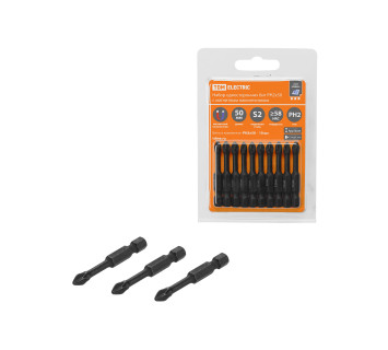 Набор бит PH2x50, односторонних, сталь S2, Е 1/4