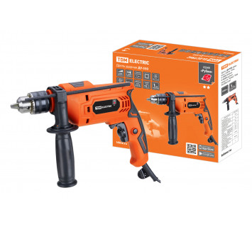 Дрель  ДУ-550, удар., мощ. 550 Вт, 13мм,  0-3000 об/мин, 0-48000 уд/мин, шнур 3 м. 