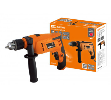 Дрель  ДУ-850, удар., мощ. 850 Вт, 13мм,  0-3000 об/мин, 0-48000 уд/мин, шнур 3 м. 