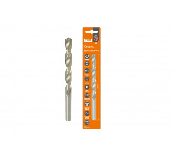 Сверло по металлу, 10 мм, полир., HSS, класс точн. В, 118?, цилиндр. хв., блистер 1 шт, 