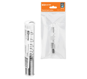 Припой ПОС 61, проволока, ГОСТ 21931-76, ?1 мм, 10 г, колба, серия 