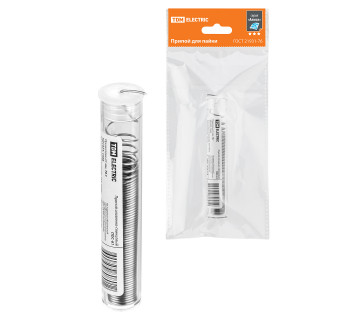 Припой ПОС 61, проволока, ГОСТ 21931-76, ?1 мм, 16 г, колба, серия 