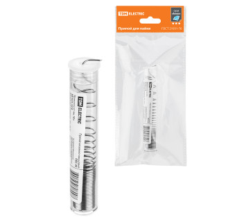 Припой ПОС 40, проволока, ГОСТ 21931-76, ?1 мм, 10 г, колба, серия 