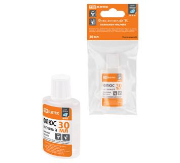 Флюс активный ПК, паяльная кислота, 30 мл, дозатор, инд. упаковка, серия 