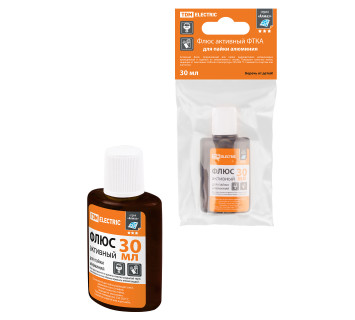 Флюс активный ФТКА, для пайки алюминия, 30 мл, дозатор, инд. упаковка, серия 