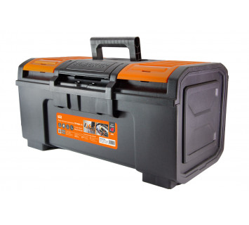 Ящик для инструментов ПРОФИ-16, 39х22х16 см, усилен., замок-автомат, лоток, органайзеры, «Рубин» TDM