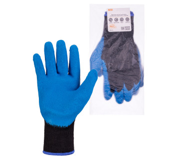 Перчатки х/б плотной вязки с латексным покрытием, 