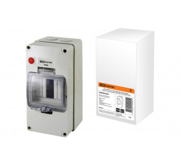 Бокс КМПнИ-4, с индикатором, блокировкой, герметичными вводами, 200х100х110 мм, IP66, TDM