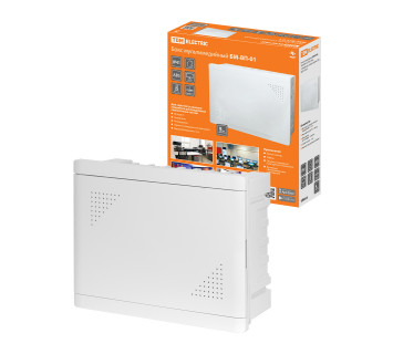 Бокс мультимедийный БМ-ВП-01, 420х320х150, ТВх4, ТФх5, 2 сетевых мод., колодка питания TDM