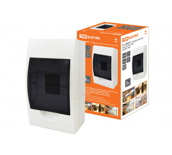 Бокс ЩРН-П-4модуля навесной пластик IP41 TDM